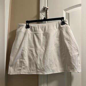 White tennis skort